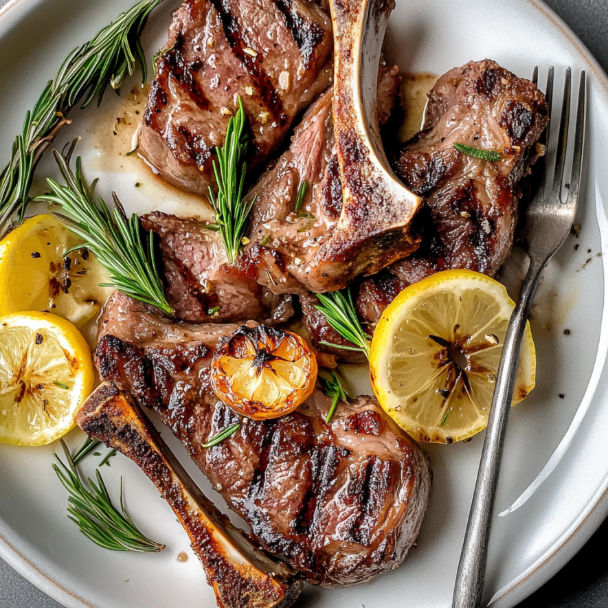 Irresistible Grilled Lemon Garlic Lamb Chops Recipe – Whisknest